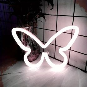 Neon Butterfly White
