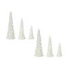 Off-White Tabletop Holiday Tree (Set of 6)