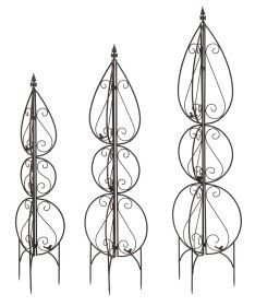 Trellis (Set of 3) 51"H, 59"H, 66.5"H Metal