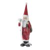 Frosted Long John Santa with Pine and List Accent (Set of 3)