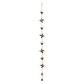 Hummingbird Rain Chain 69"L Iron