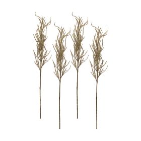 Flocked Pampas Spray (Set of 4) 31"H