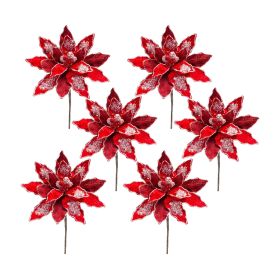 Poinsettia Stem (Set of 6) 30"H