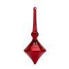 Modern Red Finial Drop Ornament (Set of 6)