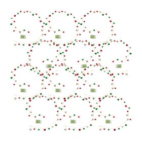 LED Sleigh Bell Garland (Set of 12) 5'L