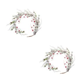 Snow Pine Garland w/Sleigh Bells (Set of 2) 5'L