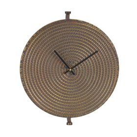 Wall Clock 14.75"D Iron
