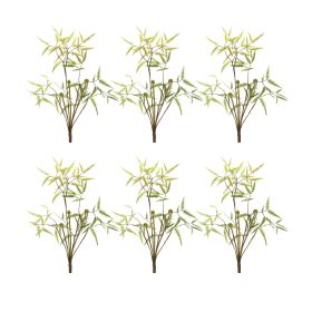 Mini Fern Bush (Set of 6) 19"H