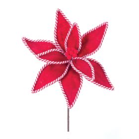 Poinsettia Stem (Set of 6) 25"H