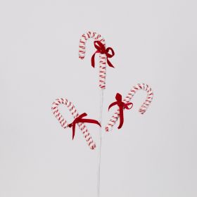 Candy Cane Spray (Set of 6) 25"H