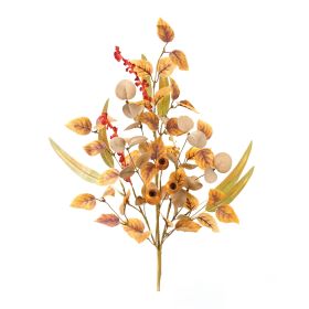 Fall Leaf and Pod Spray (Set of 2) 30"H