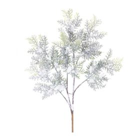 Snowy Cedar Branch (Set of 12) 21"H