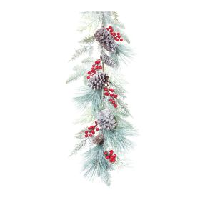 Pine/Berry/Cone Garland 6'L