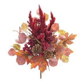 Mixed Fall Foliage Bush (Set of 2) 17"H