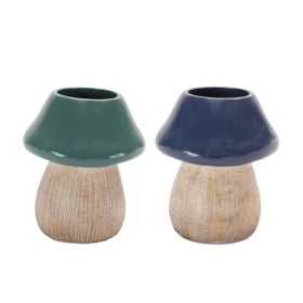 Mushroom Planter (Set of 2) 5.5"H