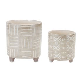 Pot (Set of 2) 4.25"D x 4.5"H, 5.5"D x 6"H