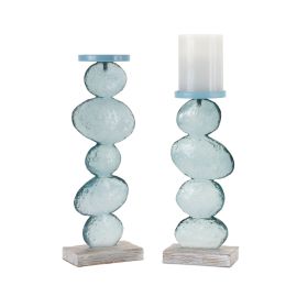 Candle Holder (Set of 2) 11.5"H, 13.5"H