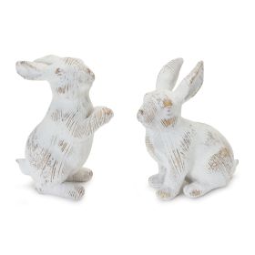 Rabbit (Set of 2) 5.5"H, 6.5"H
