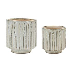 Pot (Set of 2) 5"D x 5.25"H, 6"D x 6.5"H