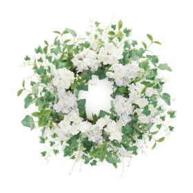 Hydrangea and Ivy Wreath 21.5"D