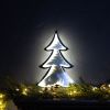 Tree Infinity Light (Set of 2) 12.5”H Acrylic 3 AA Batteries Not Included or UL Cord Included