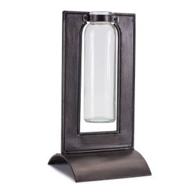 Vase in HolderIron/Glass