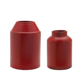 Vase (Set of 2) 8"H, 10"H Metal