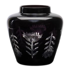 Vase 6.5"D x 6.5"H Glass