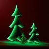 Tree Ekkolight 11.75"H Acrylic 3AA Batteries Not Included/USB Cord Included