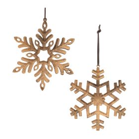 Distressed Metal Snowflake (Set of 12)