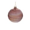 Iridescent Swirl Glass Ornament (Set of 6)