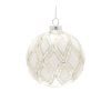 Jeweled Diamond Glass Ornament (Set of 6)