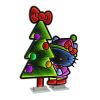 Hello Kitty w/Christmas Tree Ekkolight 47"H Acrylic UL Plug