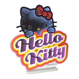 Hello Kitty®️  Peeking Logo Ekkolight 24"H Acrylic UL Plug