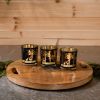 Mossy Oak Votive (Set of 3) 3"D x 3"H Glass