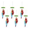 Margaritaville Parrot Ornament (Set of 6) 5.75"H Glass/Resin