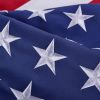 Heavy Duty Embroidered Stars USA Flag Sewn Stripes Fade Resistance Brass Grommets All Weather UV Active