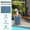 Portable Cooler Bar Table with Bottle Opener