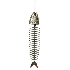 Vintage Japanese Cast Iron Fishbone Wind Chimes