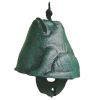 Japanese Cast Iron Wind Chimes  Frog Vintage Green