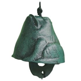 Japanese Cast Iron Wind Chimes  Frog Vintage Green