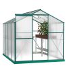 Polycarbonate Greenhouse,6'x 8' Heavy Duty Walk-in Plant Garden Greenhouse