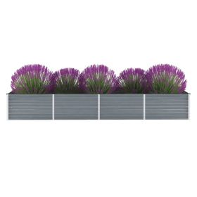 Garden Raised Bed Galvanized Steel 126"x31.5"x17.7"