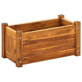 Garden Raised Bed Acacia Wood 19.7"x9.8"x9.8