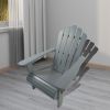 Wood Adirondack chair, foldable, grey