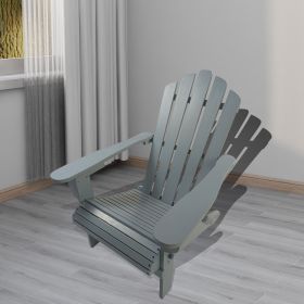 Wood Adirondack chair, foldable, grey