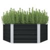 Raised Garden Bed Anthracite 50.8"x50.8"x17.7"