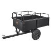 VEVOR Heavy Duty Trailer Steel Dump Cart, 750-Pound 15 Cubic Feet,
