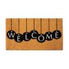 Welcome Mats Natural Coco Coir Mat with Non Slip PVC Backing