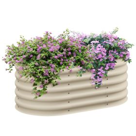 Outsunny 3.5' x 2' x 1.4' Galvanized Raised Garden Bed Kit